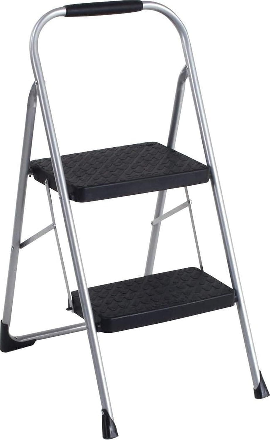 COSCO 2-Step Big Step, Steel Step Stool, Gray