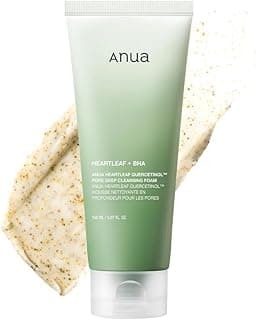 Anua Heartleaf Quercetinol Pore Deep Cleansing Foam, 5.07 fl.oz | Face wash for Pore Refining Cleanser, Hydrating Daily Cleanser For Double Cleansing, Gentle Foaming with BHA, Korean Skincare