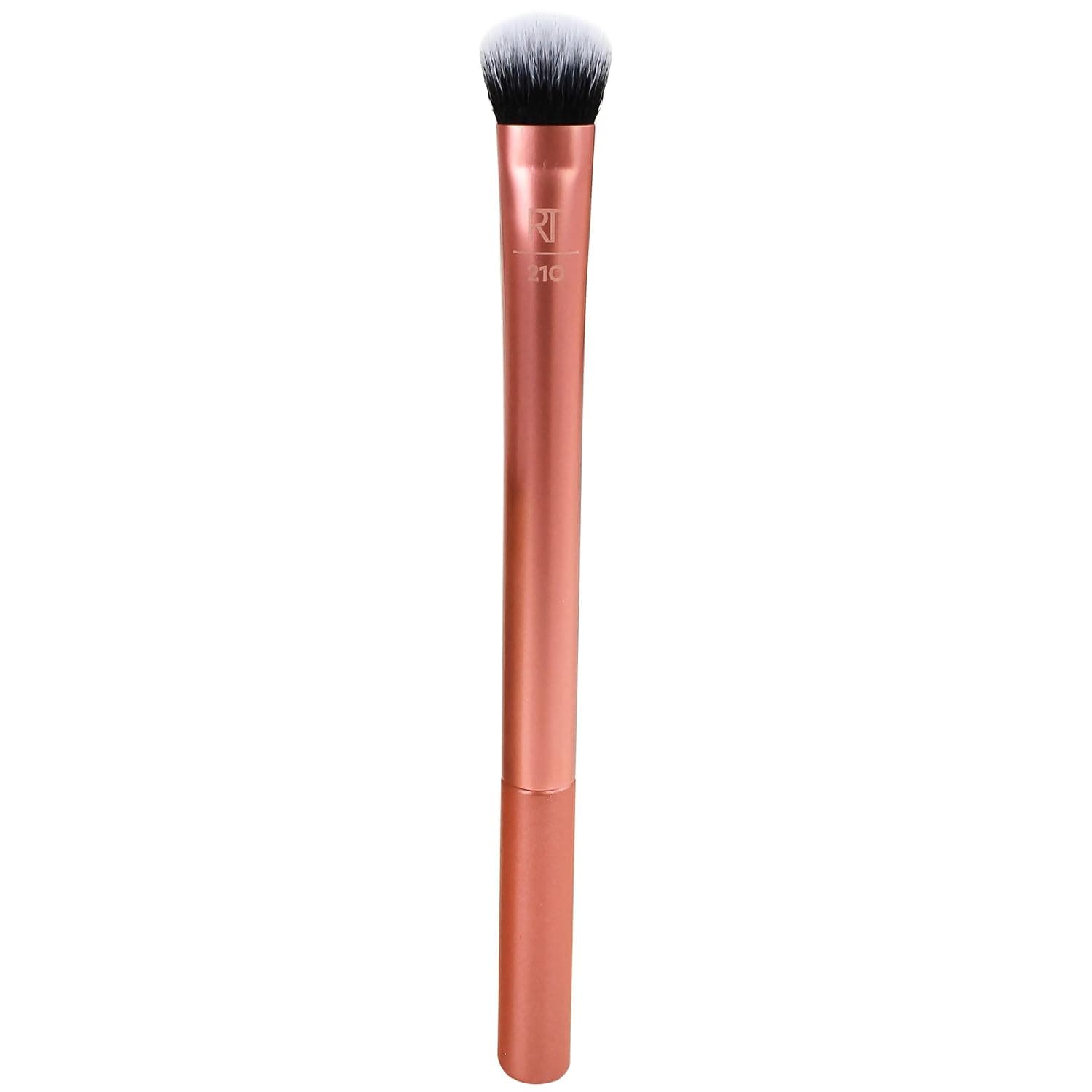 Real Techniques Expert Brocha correctora para corrector debajo de los ojos, 1 unidad | Cubre las imperfecciones con facilidad usando una brocha correctora plana y una brocha debajo de los ojos con cabeza abovedada y cerdas sintéticas suaves.