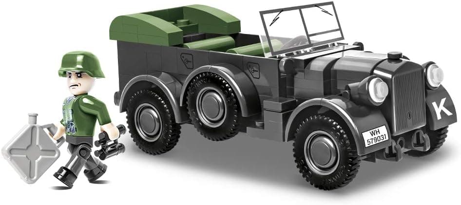 COBI Historical Collection 1937 Horch 901 (Kfz.15) Juego de construcción de coches todoterreno alemanes, 185 piezas