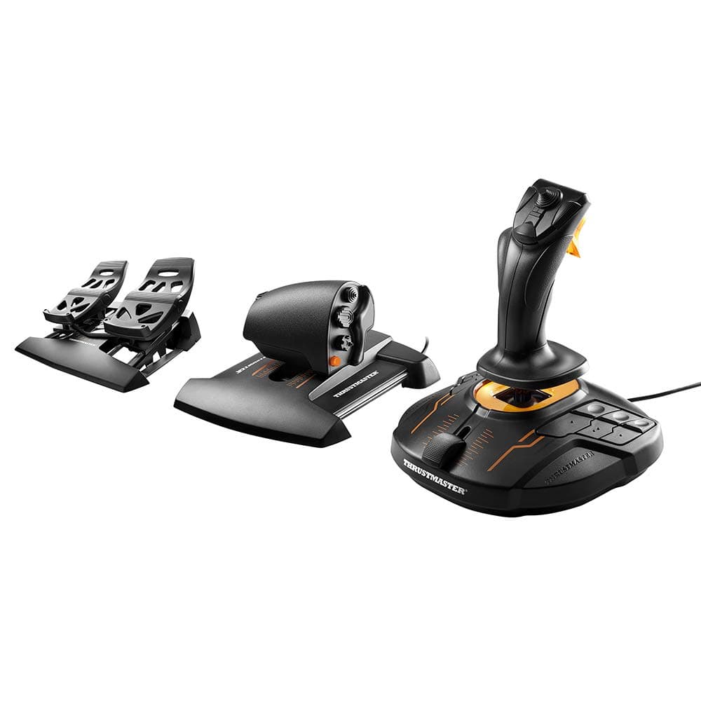 Thrustmaster USB T16000M FCS Flight Pack - Joystick, acelerador y pedales de timón para PC,Windows