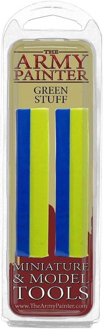 The Army Painter, Kneadatita Green Stuff, masilla para modelar de 20 cm | Compuesto de modelado de masilla moldeable para miniaturas, arcilla epoxi de masilla verde fácil de amasar para esculpir