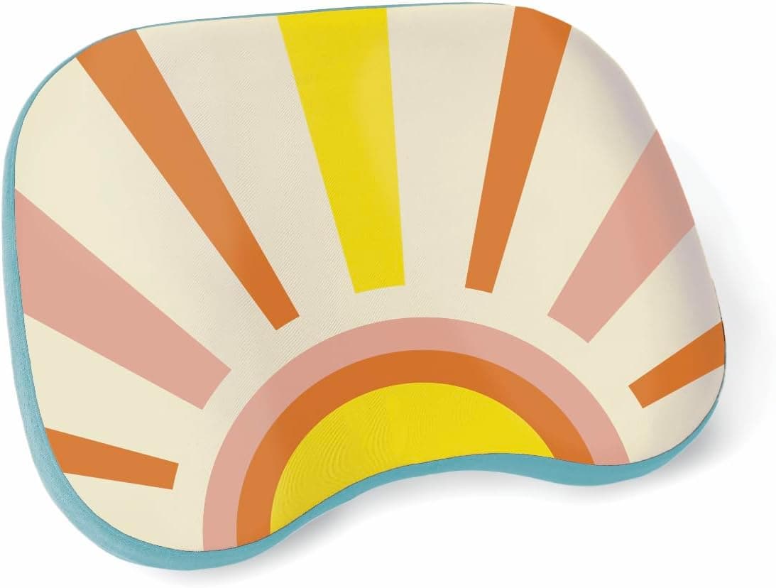 Almohada de playa Ballast: una cómoda almohada inflable para acampar que se mantiene en playas ventosas, ideal para piscinas, festivales y campamentos (edición estándar) (mañana soleada)