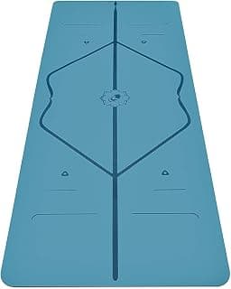 Liforme Travel Yoga Mat - Diseño de alineación patentado, agarre antideslizante avanzado | Esterilla ecológica, no tóxica, resistente al sudor, larga, ancha y de 4,2 mm de grosor para mayor comodidad, recomendada para Hot Yoga, bolsa de yoga gratuita