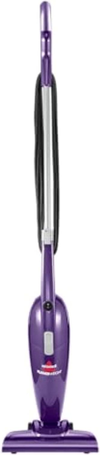Bissell 20334 Palo ligero de peso pluma Aspiradora sin bolsa y escoba eléctrica con herramienta de hendidura para pisos duros y alfombras, morado