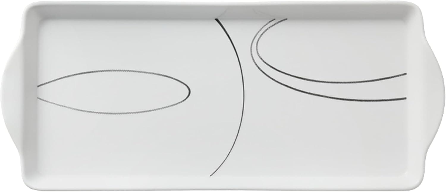 Corelle Coordinates by Reston Lloyd Bandeja para servir Tidbit de melamina, líneas simples