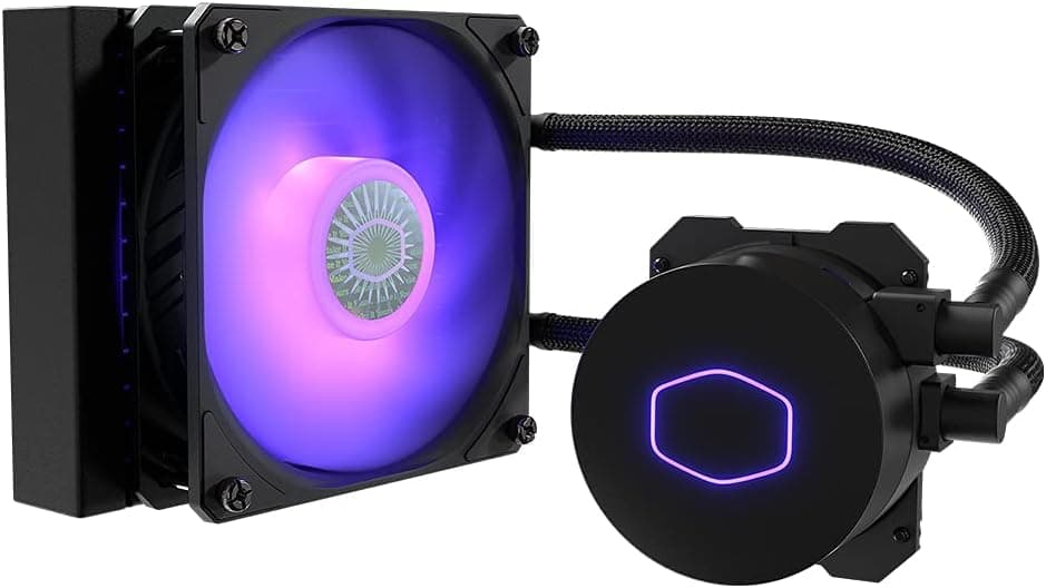 Cooler Master MasterLiquid ML240L V2 RGB Enfriador líquido para CPU - Efectos de iluminación más brillantes, bomba de 3.ª generación, radiador superior y ventiladores duales avanzados SickleFlow de 120 mm, negro