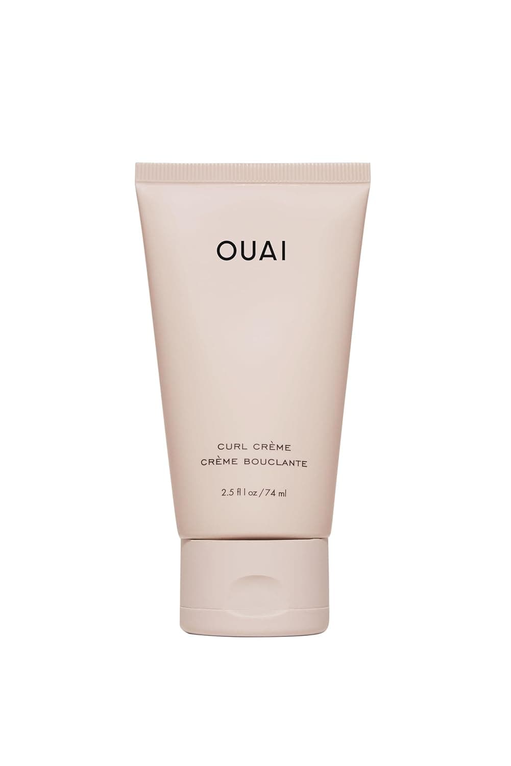Crema definidora de rizos OUAI - Crema hidratante para rizos tamaño viaje (2.5 oz) | Con aceite de chía y linaza, mejora la definición, la hidratación y el brillo, controla el encrespamiento y protege de la humedad, productos para el cabello rizado