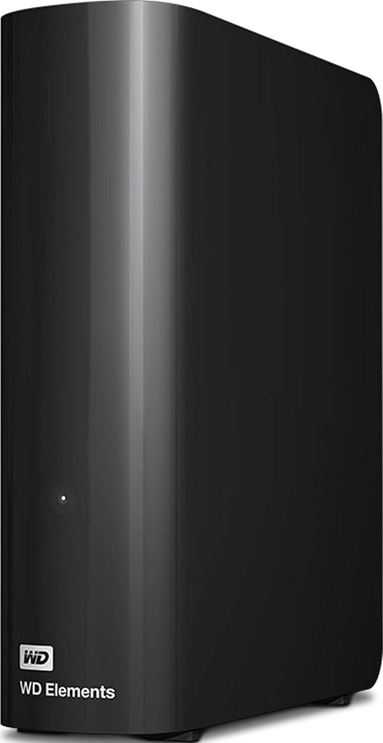 Disco duro externo de escritorio Western Digital Elements de 10 TB, disco duro externo USB 3.0 para almacenamiento plug-and-play - WDBWLG0100HBK-NESN