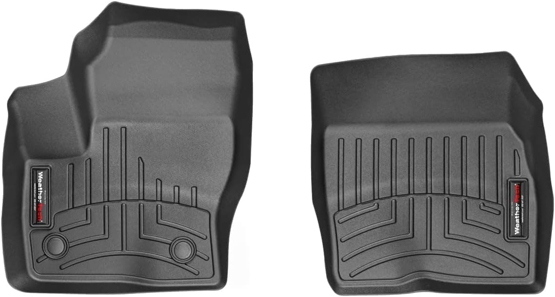 WeatherTech Revestimientos de piso de ajuste personalizado para Ford Escape, C-Max, MKC - 1.a fila (444591), negro