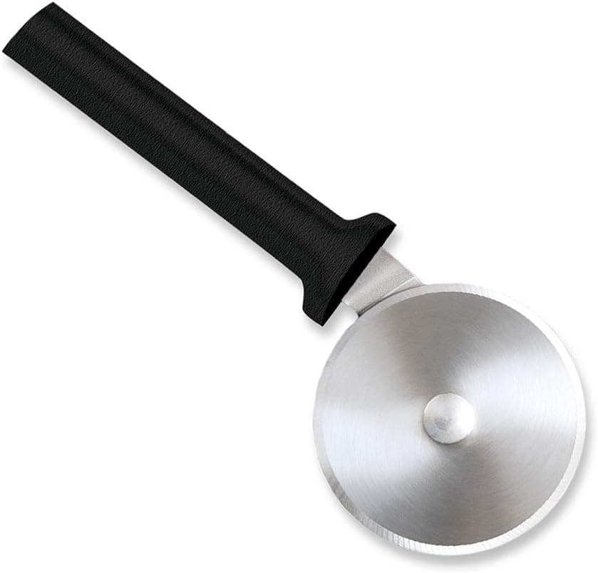 Rada Cutlery Pizza Cutter (W221), Black | 3" Stainless Steel Wheel, Resin Handle