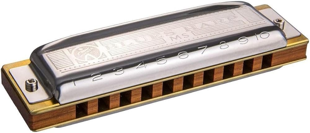 532bx C Blues Harp Armónica diatónica, clave de C, 20 cañas | 20 cañas, peine Doussie doble lacado y construcción modular.