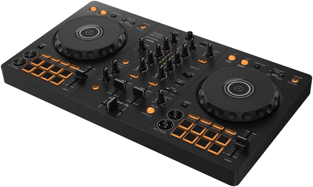 Controlador DJ de 2 canales Pioneer DJ DDJ-FLX4, 16 Almohadillas, Grafito