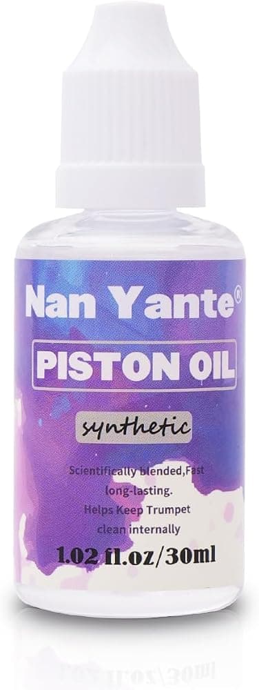 Aceite de válvula de trompeta con punta de aguja en ángulo de 3,8 mm, lubricante de pistón sintético profesional para trompeta Cornet Tuba Euphonium, mantenimiento de instrumentos de latón sin olor de respuesta rápida, 1,01 oz(30 ml)