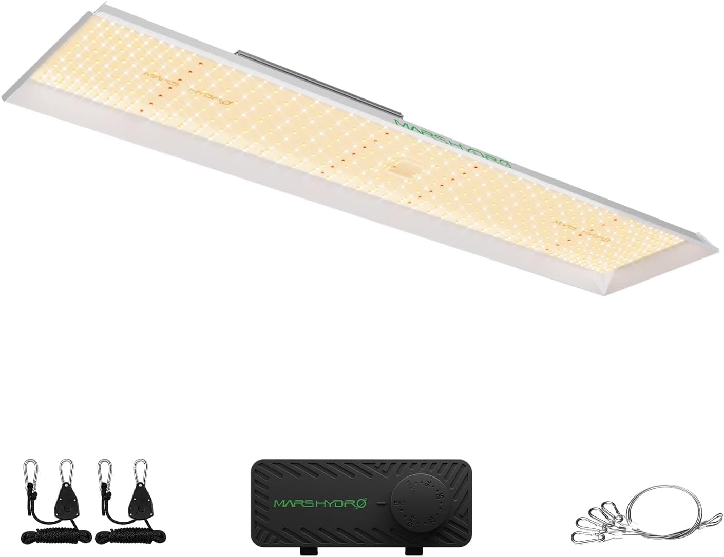 MARS HYDRO 300W TSL2000 Luces de cultivo LED para plantas de interior | con cadena de margaritas regulable, reflectores patentados de espectro completo, lámparas de cultivo, inicio de semillas, floración vegetal en una tienda de cultivo de 4x2/5x3 pies