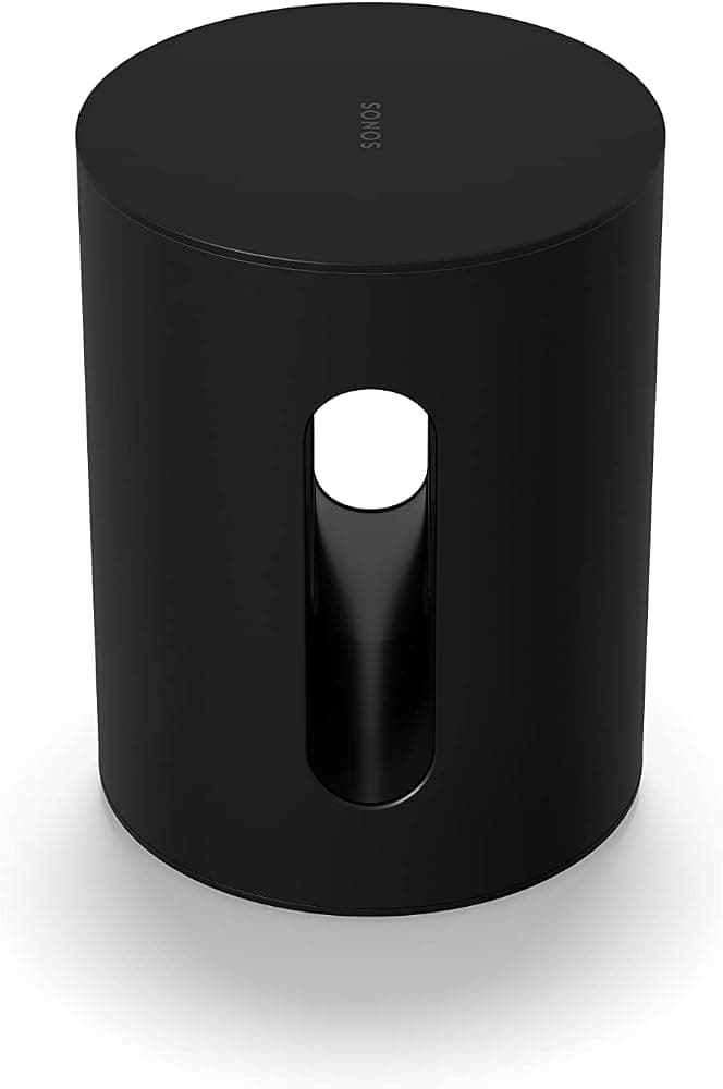 Sonos Sub Mini - Negro - Subwoofer inalámbrico compacto | Woofers duales con cancelación de fuerza de 6" | Funciona con Beam, Ray, Arc Ultra | WiFi | Trueplay Tuning