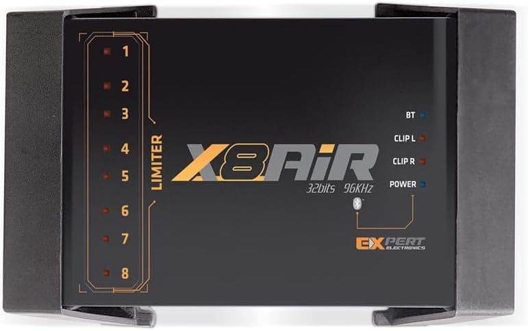 Banda Audiopart X8AiR DSP Car Audio Processor | 32-Bit/96kHz 8-Channel Car Audio DSP with 79-Band Equalizer, Bluetooth, App Control & Advanced Crossover for Premium Sound
