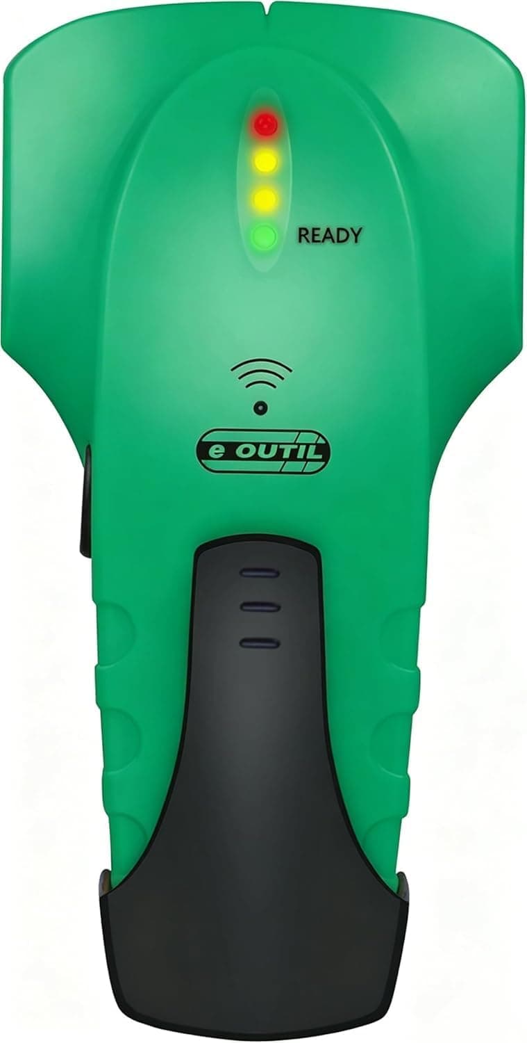Buscador de vigas Escáner de pared Sensor detector de madera y metales para pared de 3/4 de pulgada de espesor (verde)