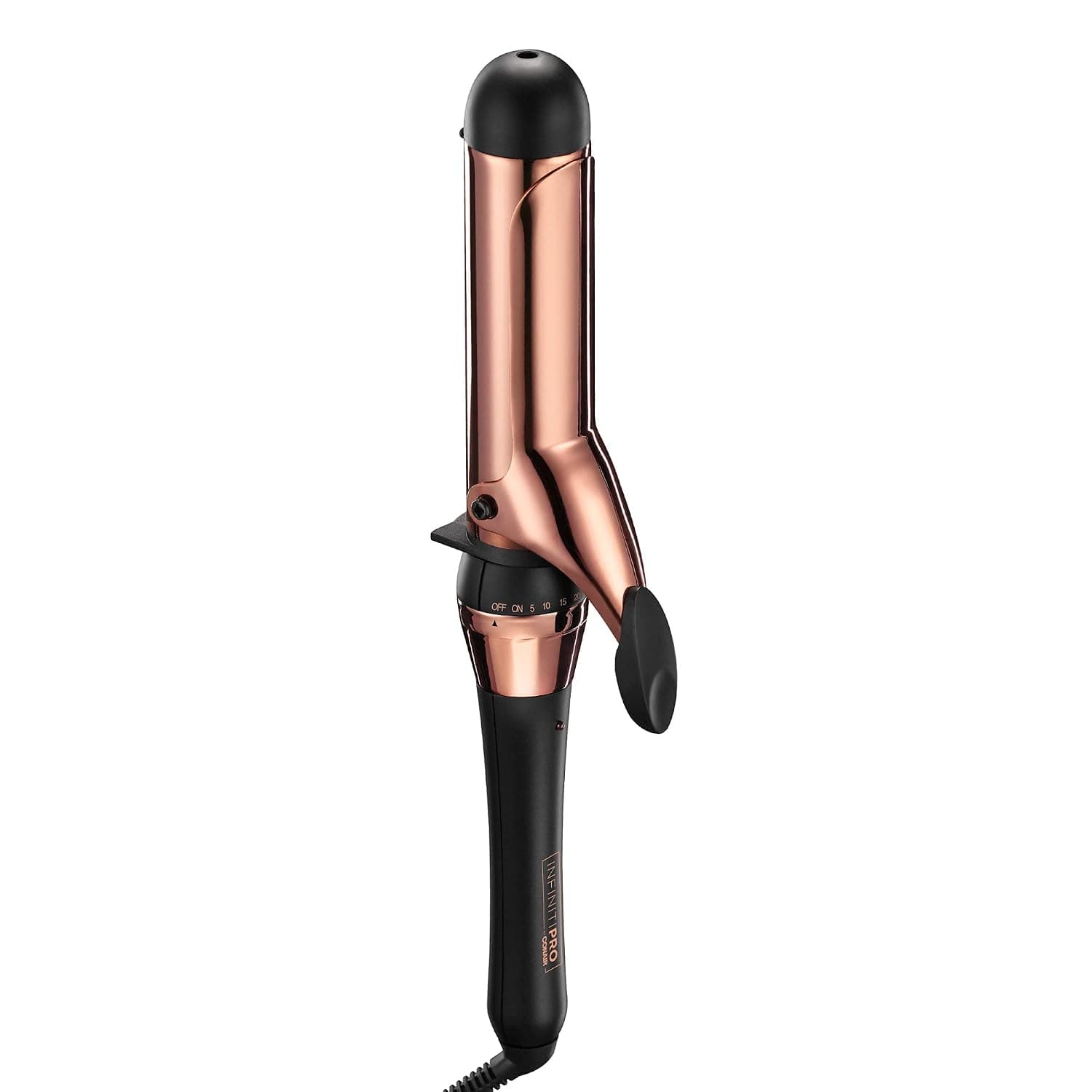 Rizador INFINITIPRO BY CONAIR Rose Gold Titanium de 1 1/2 pulgadas, barril de 1 ½ pulgadas produce ondas suaves, para uso en cabello medio y largo