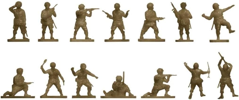 Airfix Mini figuras del ejército - A00751V Paracaidistas estadounidenses de la Segunda Guerra Mundial - Figuras militares, soldados de plástico para adultos y niños mayores de 14 años, los juegos incluyen 48 juguetes de soldados sin pintar - Miniaturas de juegos de guerra