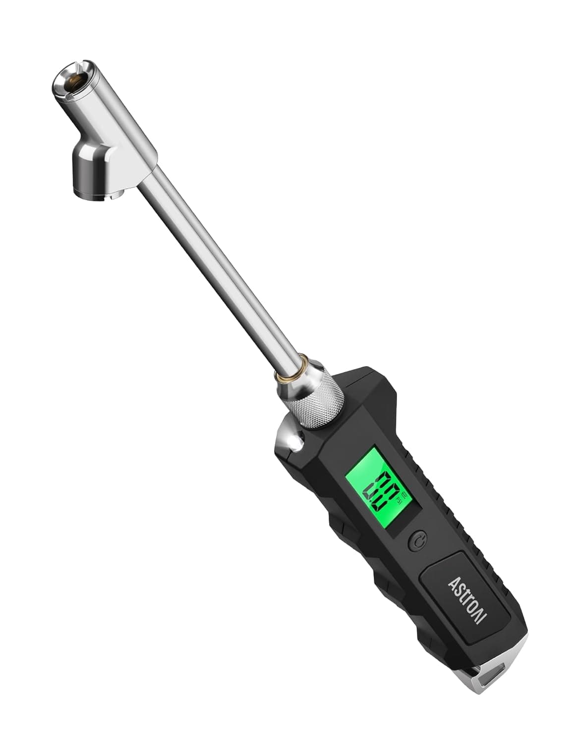 Medidor de presión de neumáticos digital de alta resistencia AstroAI 0-230 PSI | Calibrado según ANSI B40.7 Grado 2A (0,5%) con LCD retroiluminado y linterna, acero inoxidable para camión, RV, coche, motocicleta y bicicleta