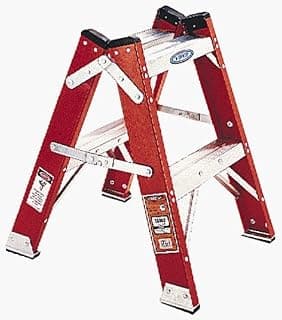 T6202 300-Pound Duty Rating Fiberglass Twin Step Stool, 2-Foot by Werner