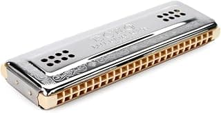 Hohner 56-CG Echo Harp 2x48 teclas C y G Armónica trémolo afinada con peine de arce doble lacado y pares de lengüetas desafinadas (acero inoxidable)