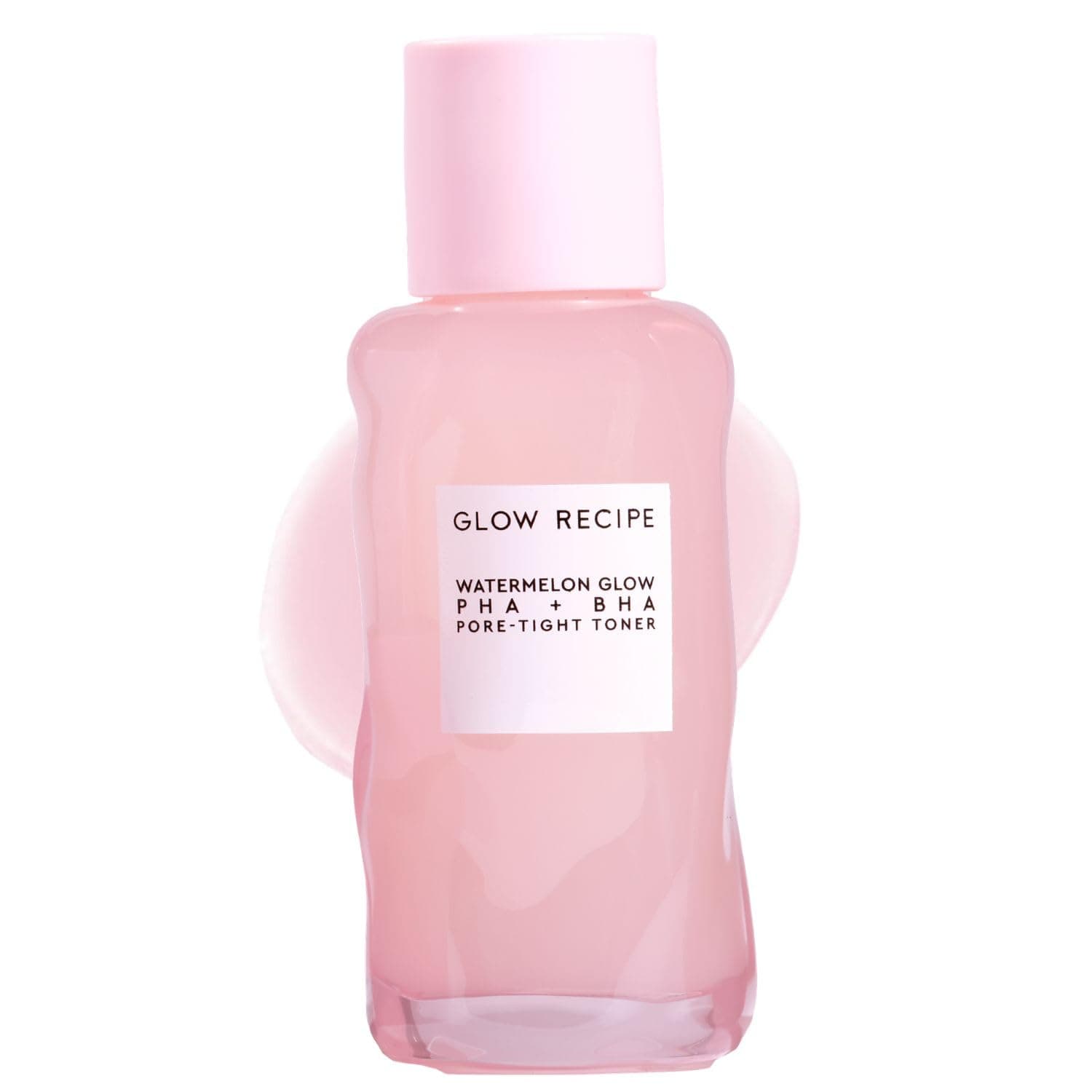 Receta Glow Tónico facial PHA + BHA, tónico exfoliante coreano para poros, exfoliante químico suave + tónico hidratante, sandía, agua de cactus + glicerina (40 ml)