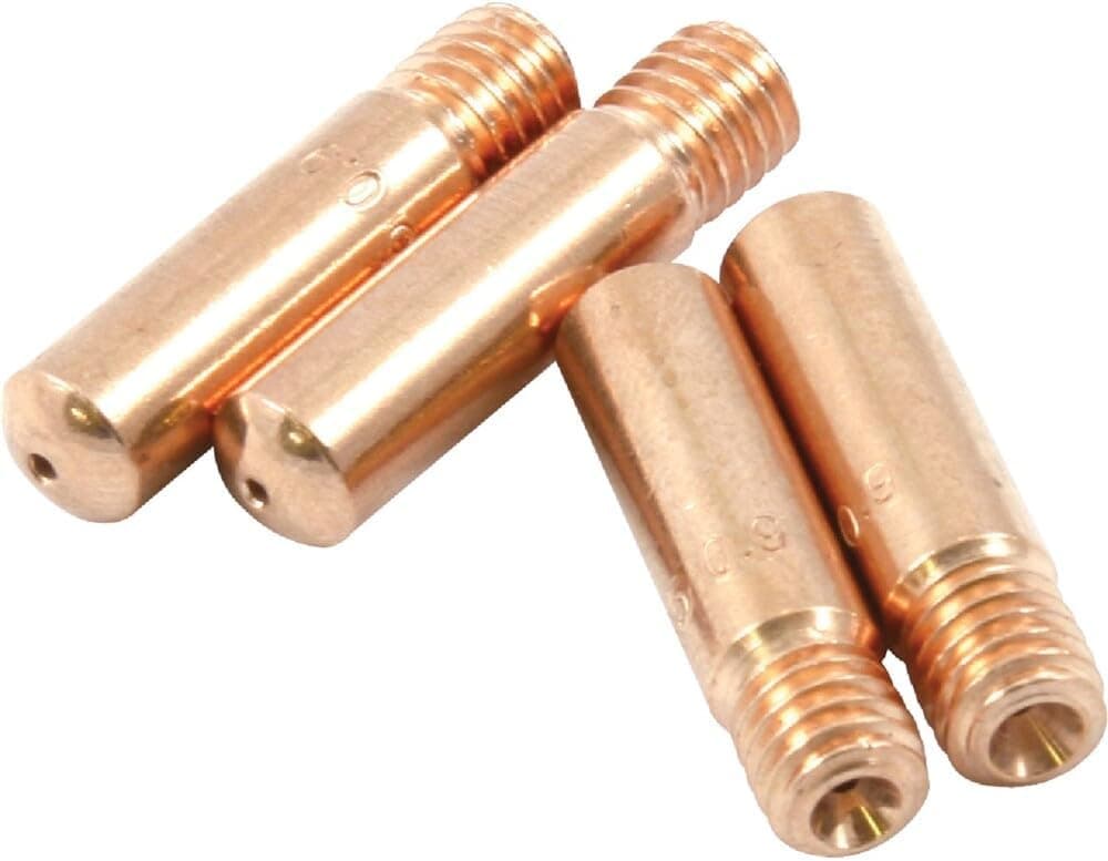Forney 60172 Punta de contacto para soldadura Mig, Tweco Binzel o Clarke, .035, paquete de 4,cobre, 0.035