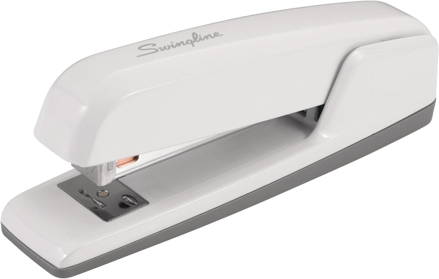 Grapadora Swingline, capacidad para 30 hojas, grapadora empresarial 747, sin atascos, metal, blanco ártico (S7074738)