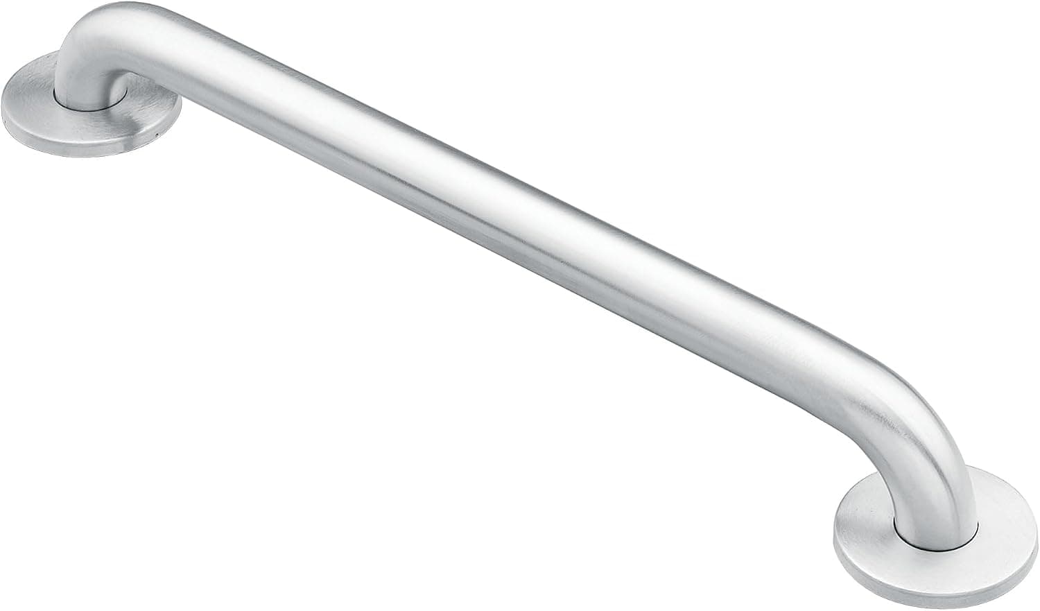 Moen Home Care Barra de agarre para discapacitados de acero inoxidable de 18.0 in para bañera y ducha, producto de asistencia para personas mayores con tornillos ocultos, latón pulido, 8718