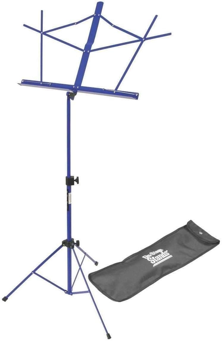 OnStage On-Stage SM7122DBB Compact Folding Sheet Music Stand with Bag, Dark Blue