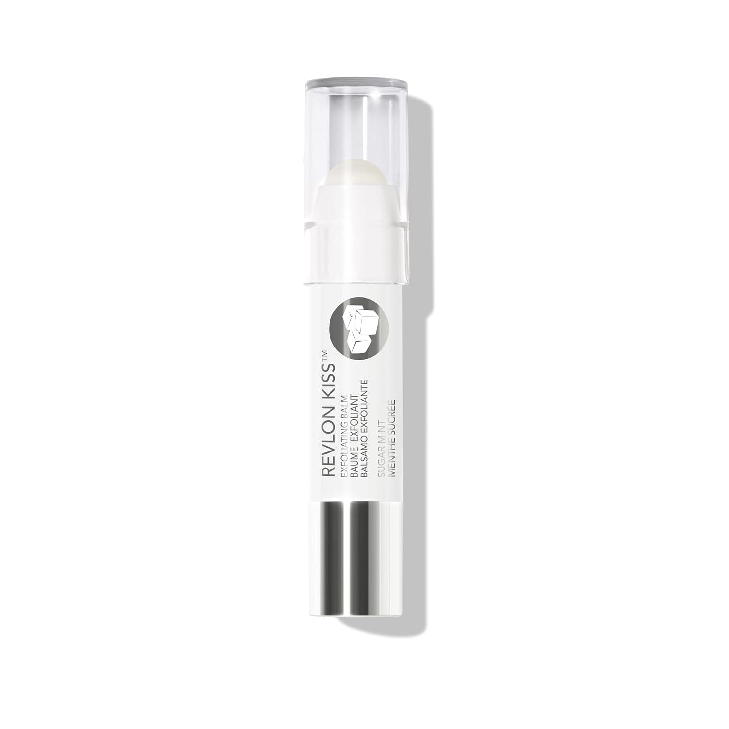 Bálsamo labial exfoliante Revlon Kiss, menta de azúcar, 0,09 oz | Bálsamo exfoliante de labios con azúcar. Suaviza suavemente los labios con una hidratación duradera durante 24 horas.