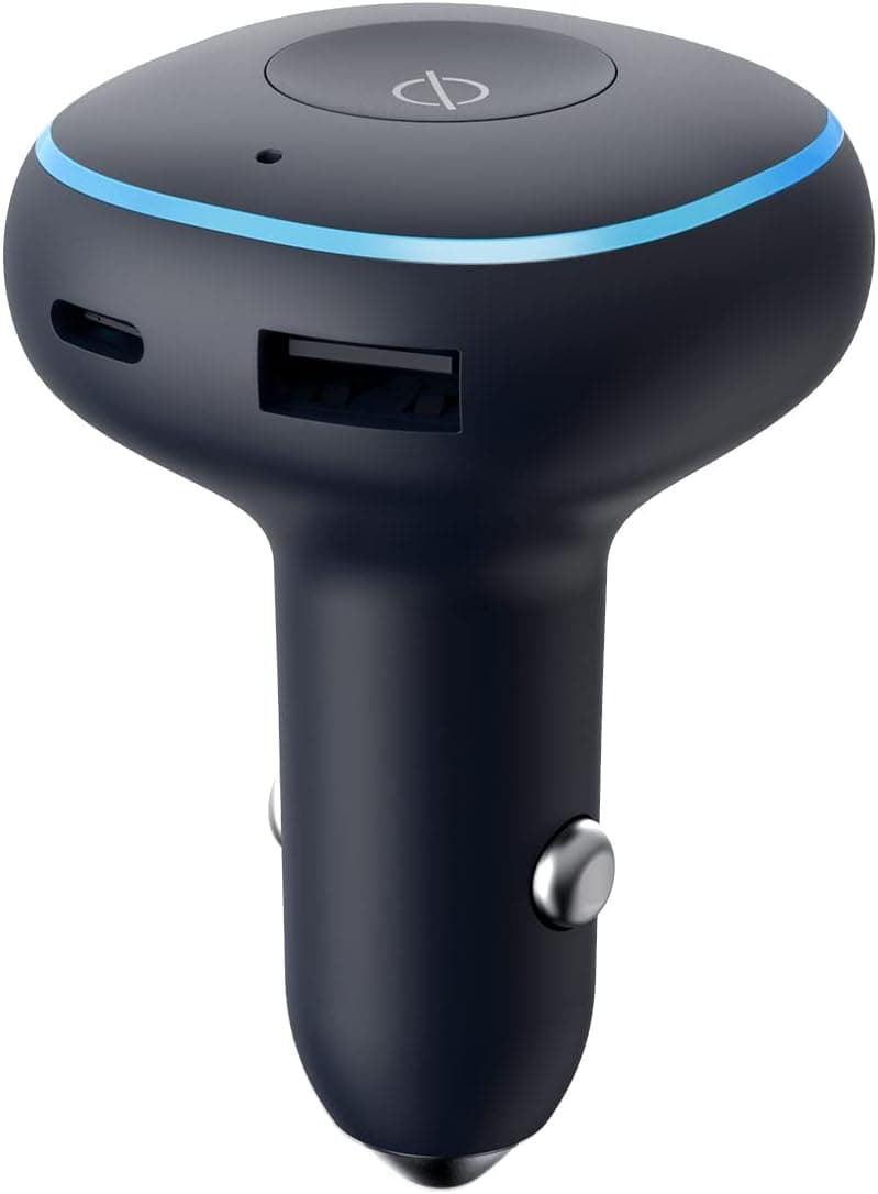 iOttie Aivo Boost Alexa-cargador de coche integrado, USB-C PD/USB-A QC, compatible con dispositivos Apple, Android y Google