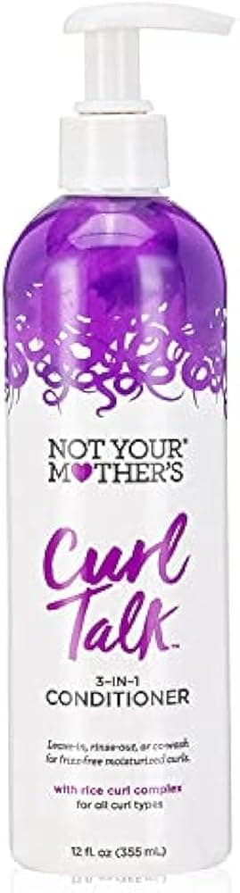 Acondicionador 3 en 1 Not Your Mothers not Your Mother's Curl Talk - 12 onzas líquidas, 12 onzas