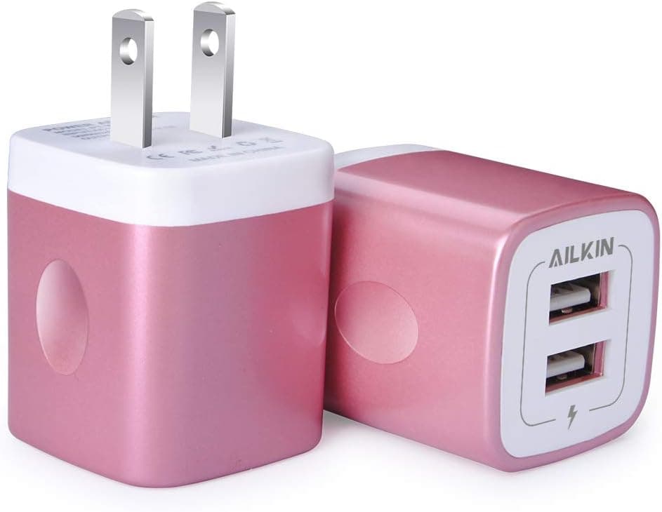 Cargador de pared USB, bloque de cargador, bloque de alimentación de carga rápida multipuerto AILKIN