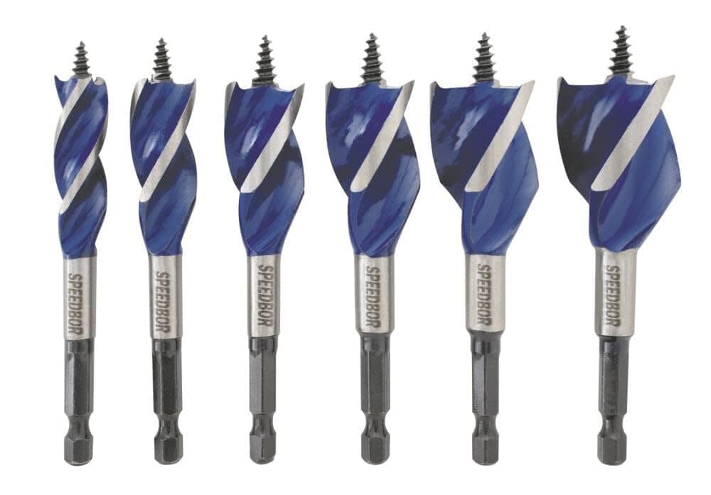 Irwin Tools IRWIN SPEEDBOR Juego de brocas para madera, 4 pulgadas, 6 piezas (1877239)