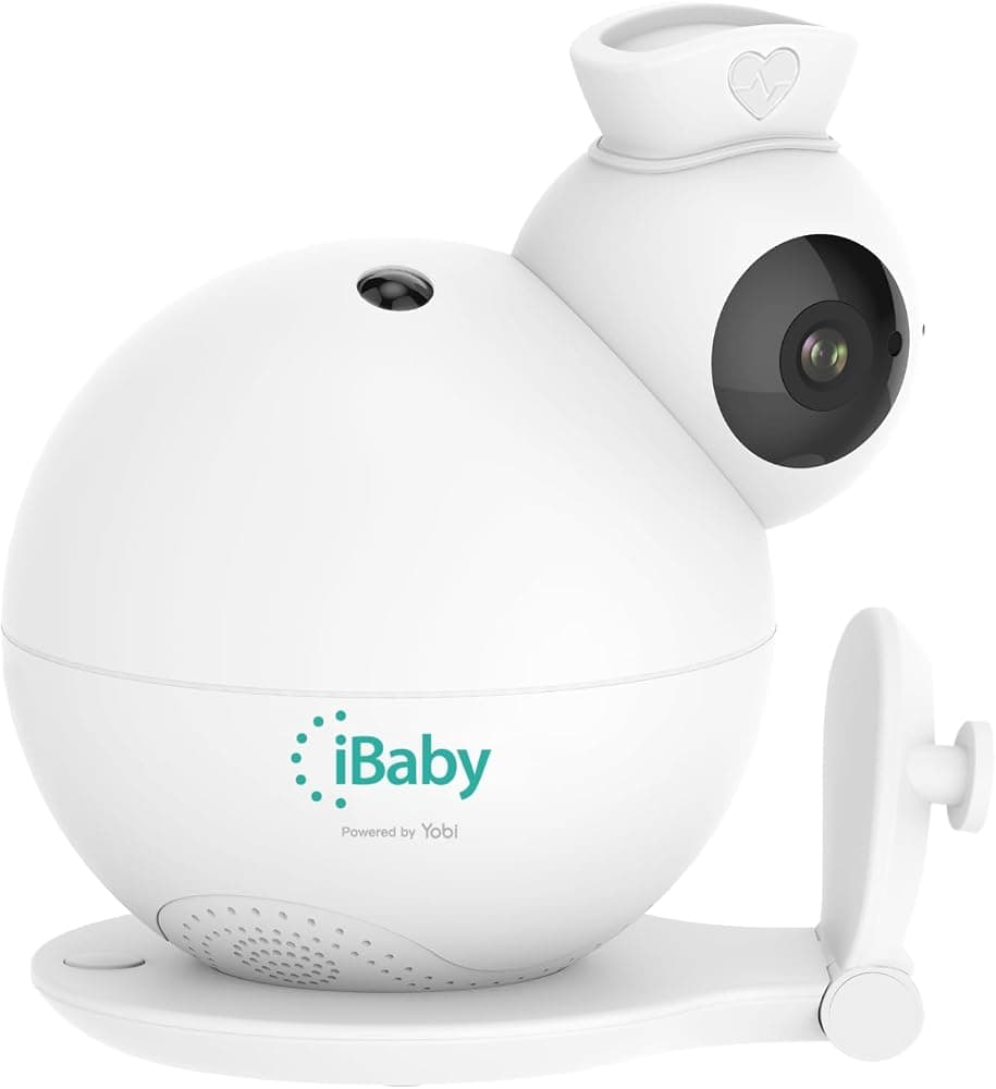 Monitor de bebé i7 Wellness, seguimiento de salud y sueño, 1080p, vista de 360°, visión nocturna, alertas de llanto