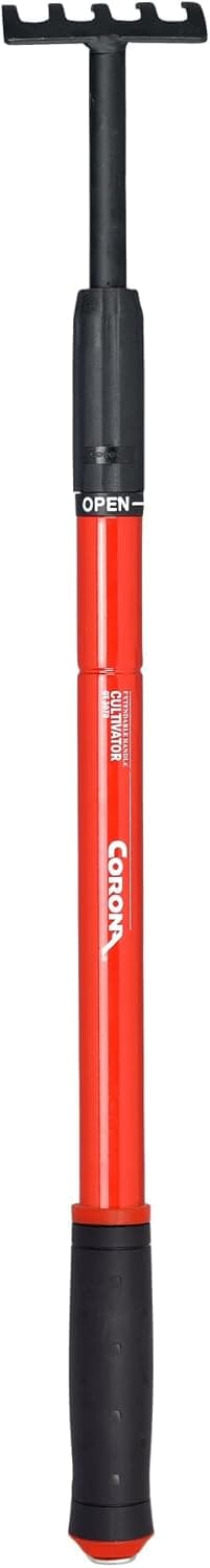 Corona GT 3070 Cultivador con mango extensible, amarillo, 18"-32"