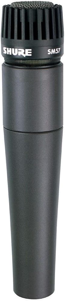 Shure SM57 Pro XLR Micrófono dinámico para instrumentos | Micrófono dinámico cardioide para instrumentos de estudio y en vivo, batería, percusión y micrófonos de amplificador; listo para grabar
