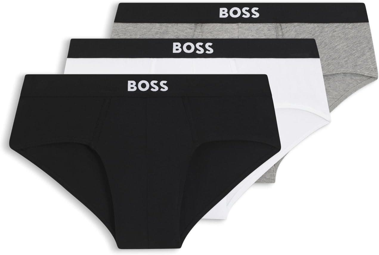 BOSS Pack de 3 calzoncillos clásicos de algodón para hombre