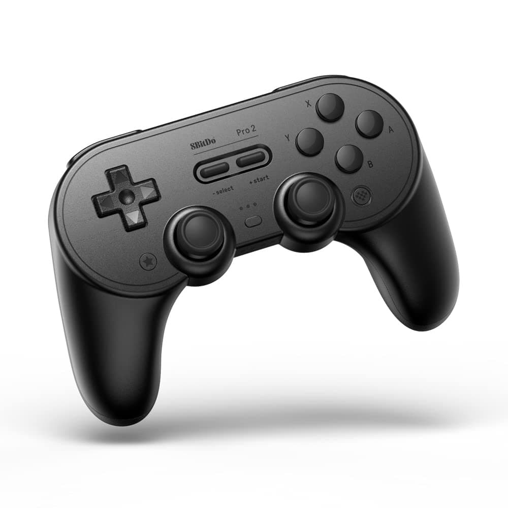 Controlador Bluetooth 8BitDo Pro 2 para Switch, PC, Android, Steam Deck, controlador de juegos para iPhone, iPad, macOS y Apple TV (Edición Negra)