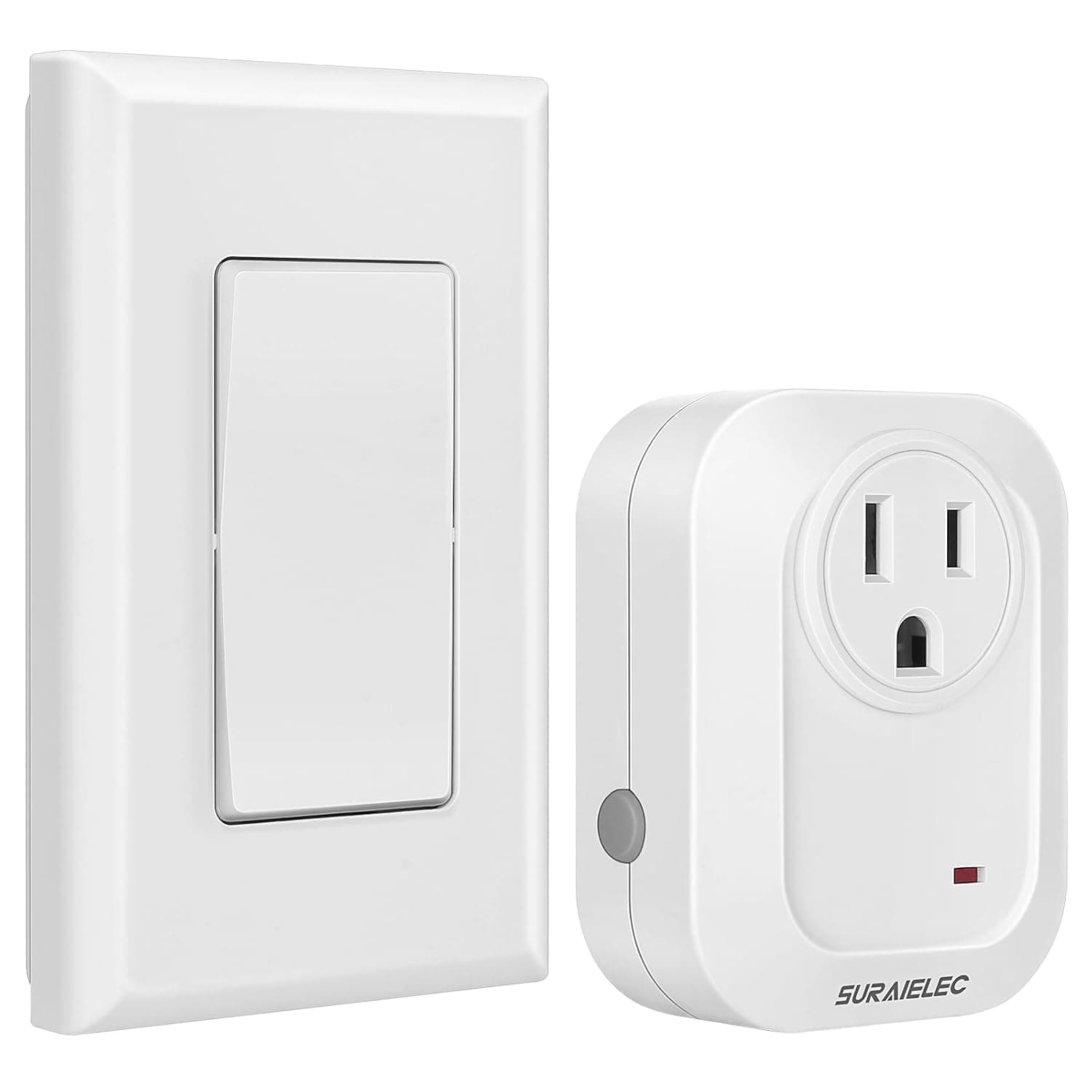 SURAIELEC Wireless Wall Switch Remote Control Outlet, 100 ft RF Range