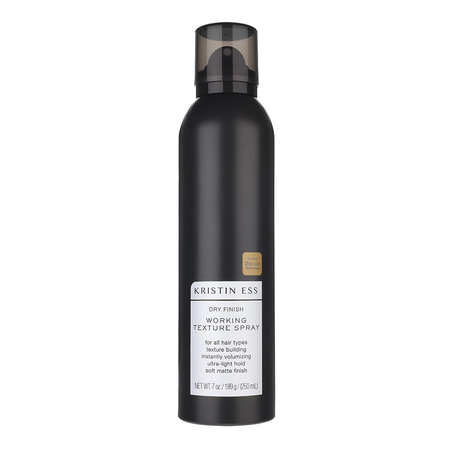 Kristin Ess Spray para el cabello de textura seca para mujeres | Salón Profesional | Modelador texturizante de fijación ligera + laca voluminizadora para rizos, ondas y cabello fino | Acabado mate suave | Fragancia de pera fresca, 7 oz