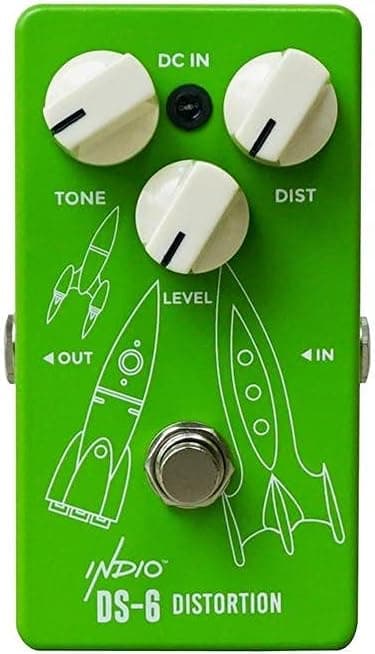 Monoprice Analog Vintage Distortion Full-Size Guitar Effect Pedal - DS-6, True Bypass - Indio Series