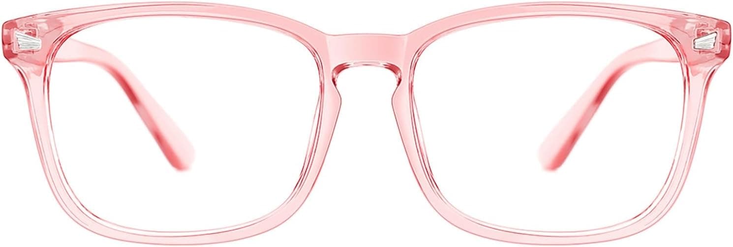 TIJN Gafas de bloqueo de luz azul para mujeres y hombres, montura cuadrada, gafas Nerd, gafas antirayos azules para pantalla de ordenador