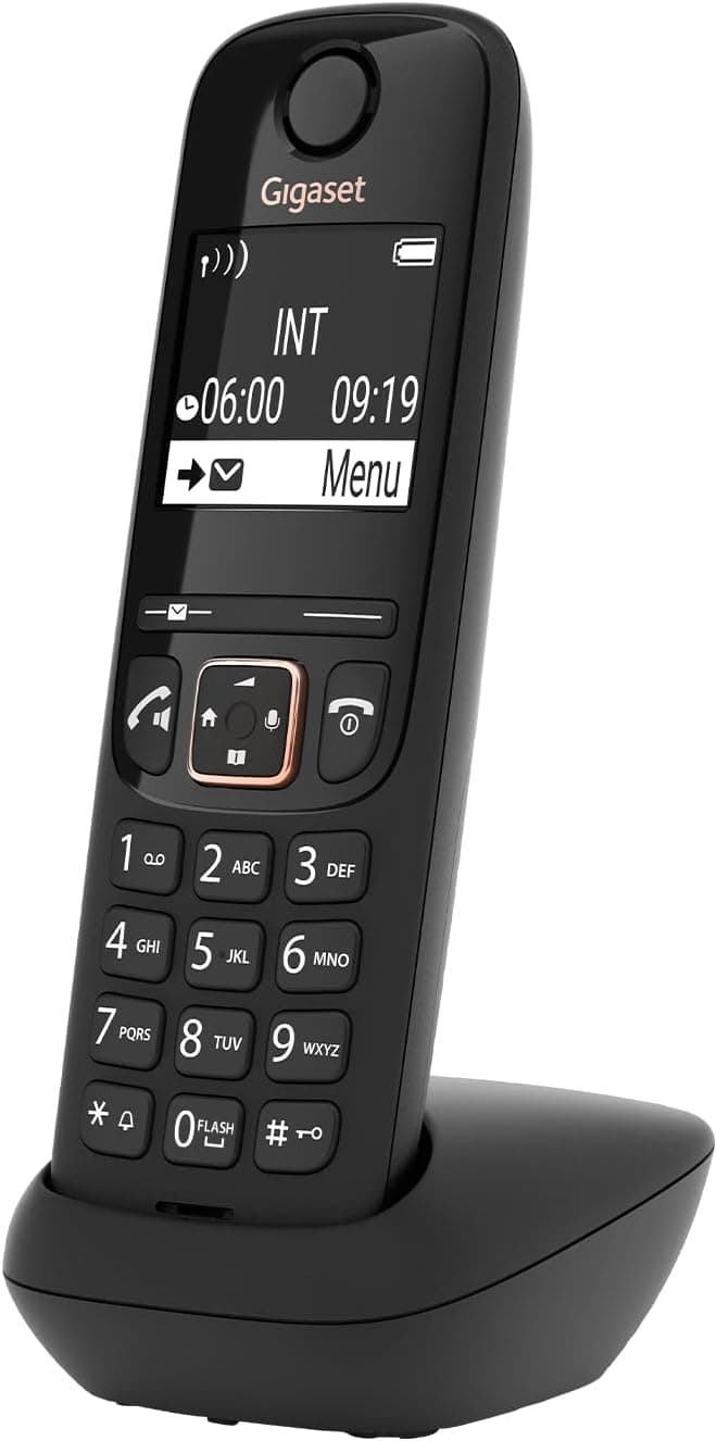 Gigaset A694HSB Additional Cordless handset - Caller ID - high Contrast Display - Brilliant Voice Quality HSP - Long Standby time 180 Hours - Made in Germany, Black