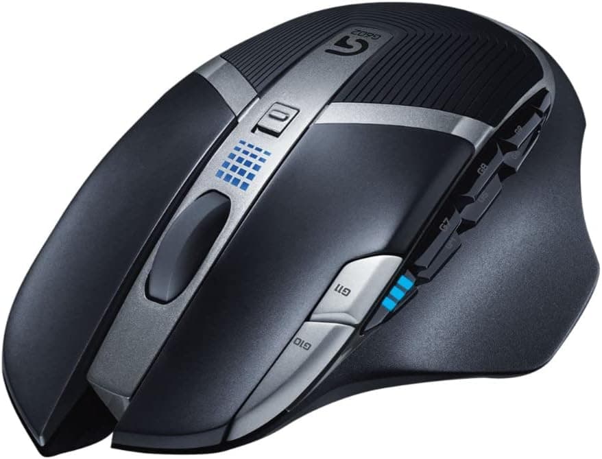 Ratón inalámbrico para juegos Logitech G602 sin retrasos: 11 botones programables, hasta 2500 DPI