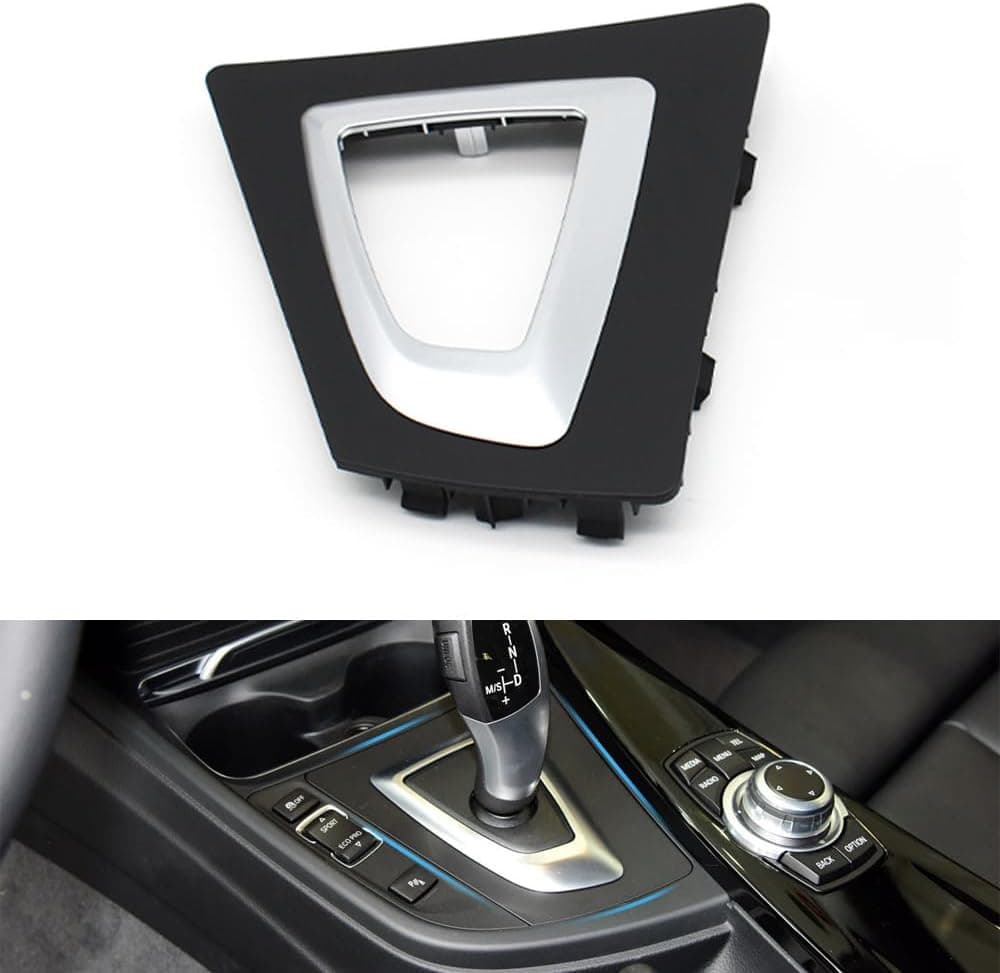 LHD Car Gear Shift Selector Trim Cover Transmission Shifter Bezel para BMW 3 4 Series F30 F31 F34 F35 F32 F33 F36 51169234131 (Negro)