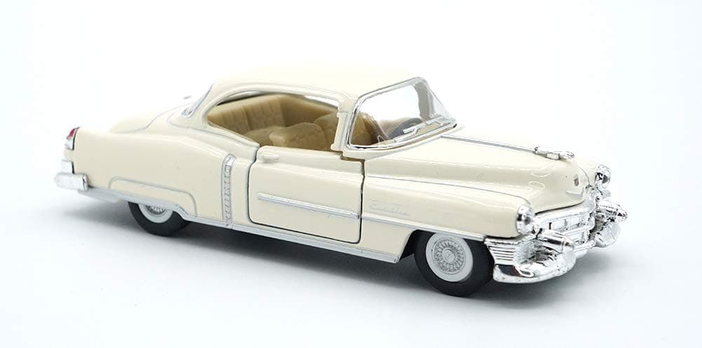 KiNSMART 1953 Cadillac Series 62 escala 1:43 O 5 pulgadas modelo de metal fundido a presión clásico Ventage Toy Car (blanco cáscara de huevo)